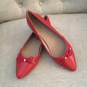Alfani Persimmon Red Flats(Sz 7.5)